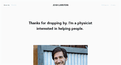 Desktop Screenshot of joshlamstein.com