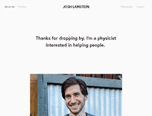 Tablet Screenshot of joshlamstein.com